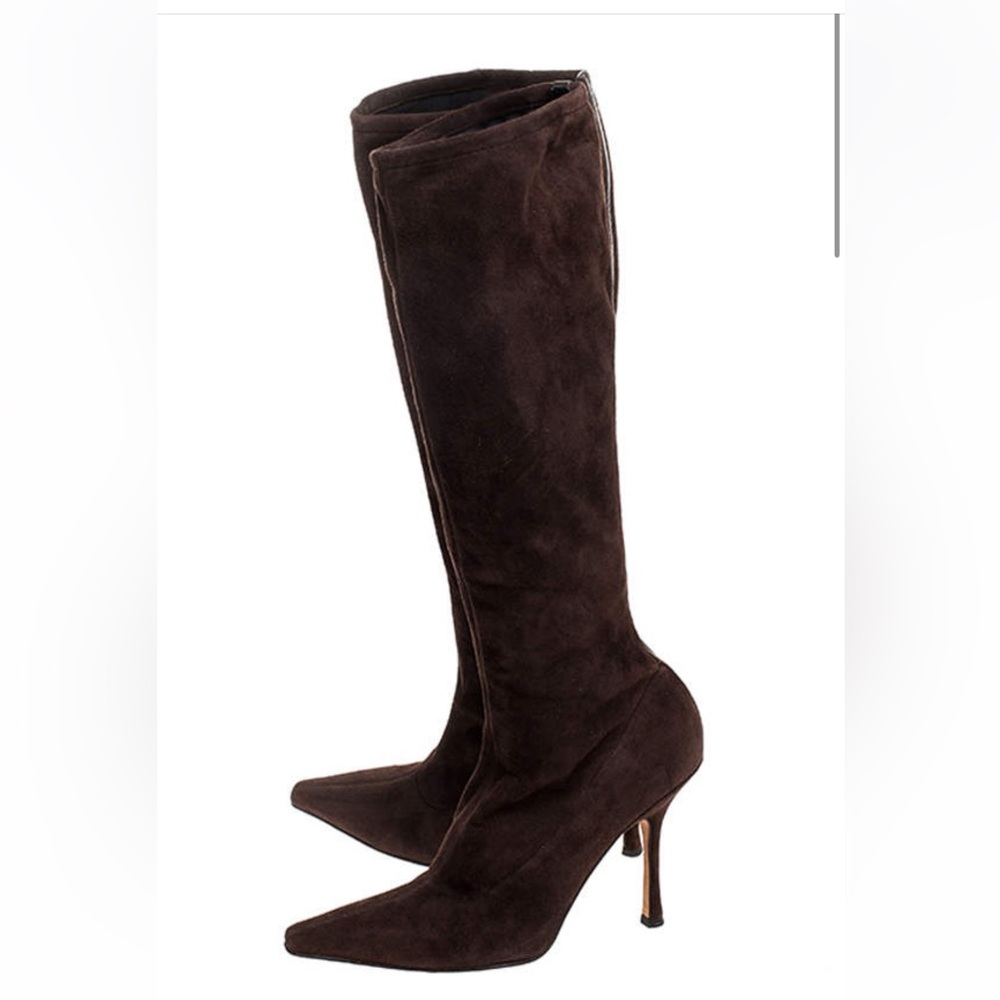 Jimmy Choo brown suede boots